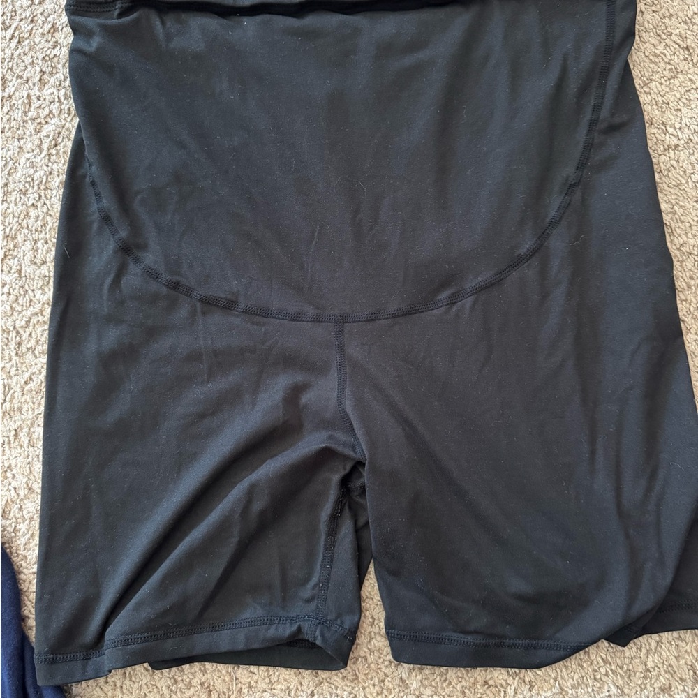 Black Women's maternity Shorts